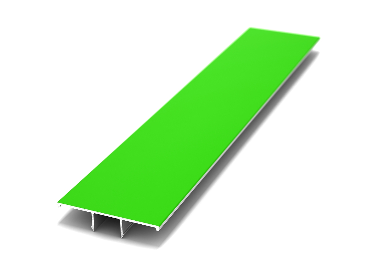 Крышка широкая 32мм ДЕКОПАН 3м RAL 6018 (Желто-зеленый)