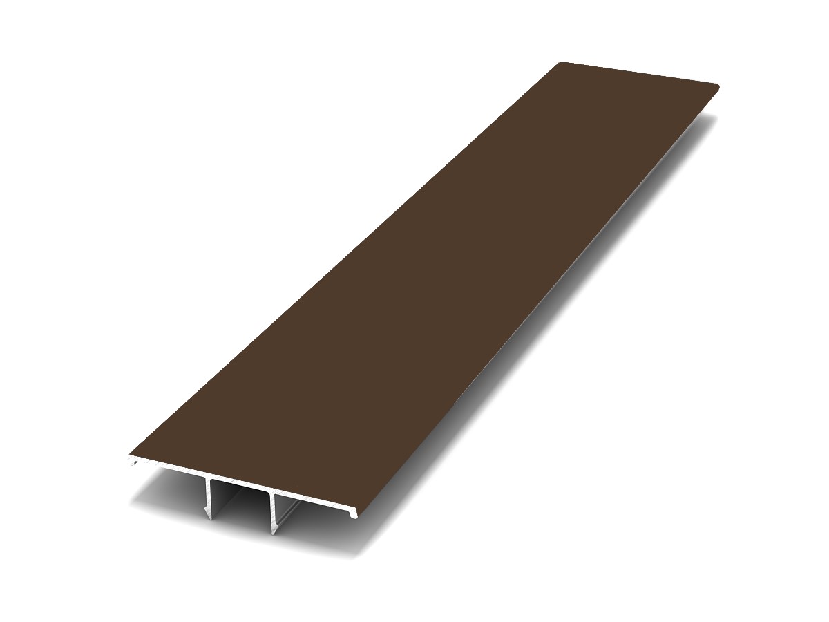 Крышка широкая 32мм ДЕКОПАН 3м RAL 8028 (Земельно-коричневый)