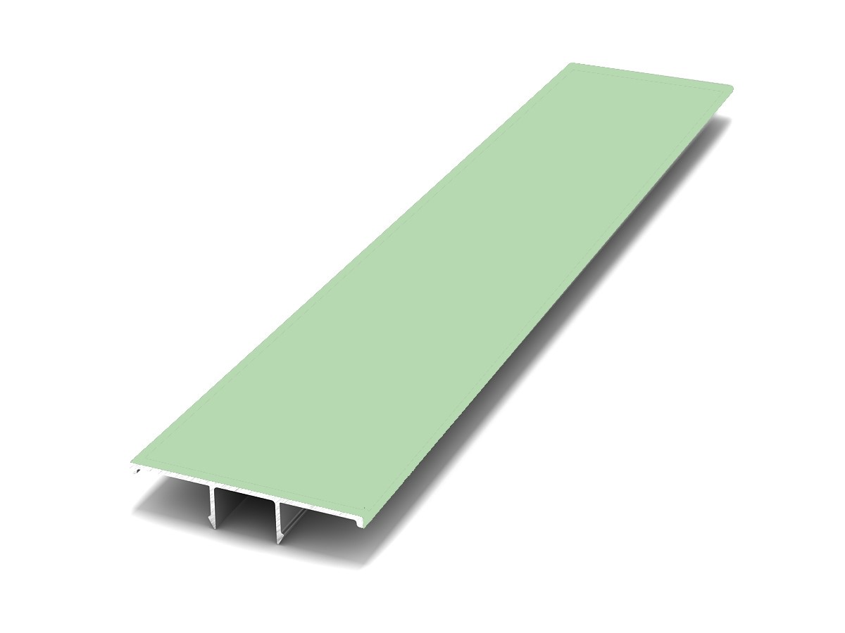Крышка широкая 32мм ДЕКОПАН 3м RAL 6019 (Бело-зеленый)