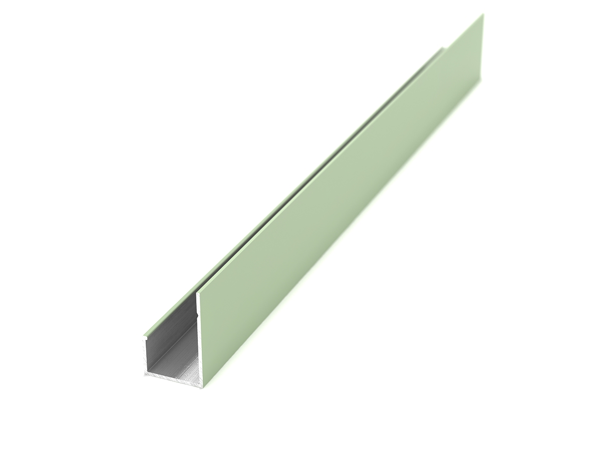 L10-профиль алюминиевый ДЕКОПАН 3м RAL 6019 (Бело-зеленый)