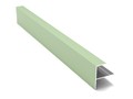 F-профиль алюминиевый 3м 12мм бело-зеленый RAL 6019