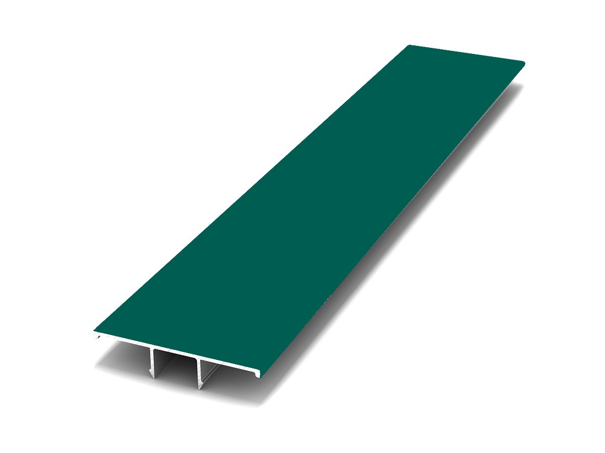 Крышка широкая 32мм ДЕКОПАН 3м RAL 6026 (Опаловый зеленый)