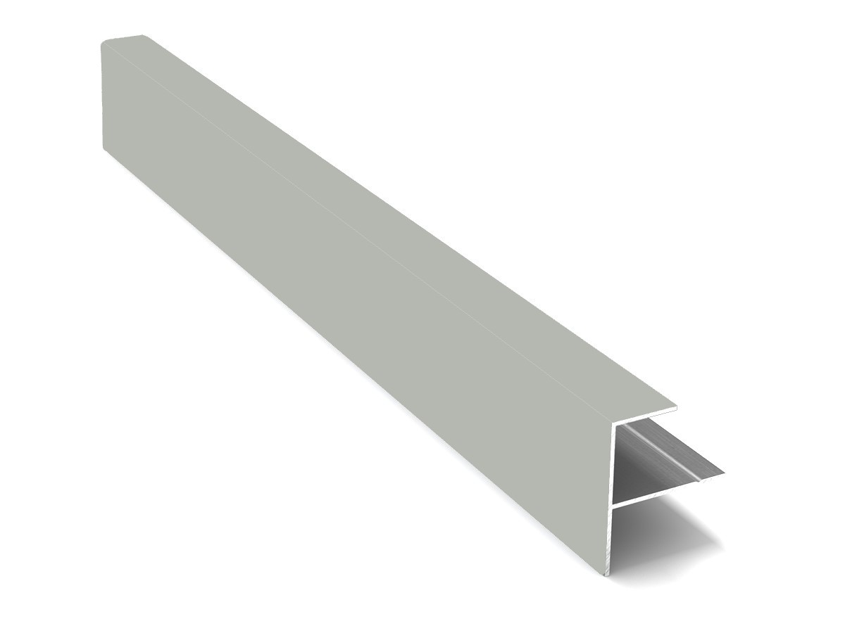 F12-профиль алюминиевый 12мм ДЕКОПАН 3м RAL 7038 (Агатовый серый)