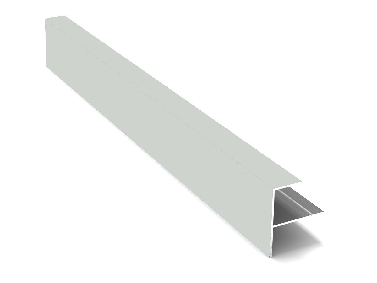 F12-профиль алюминиевый 12мм ДЕКОПАН 3м RAL 9018 (Папирусно-белый)