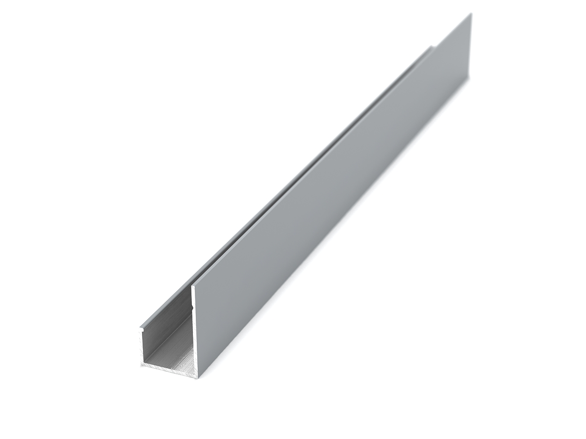 L10-профиль алюминиевый ДЕКОПАН 3м RAL 7037 (Пыльно-серый)